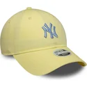 new-era-curved-brim-women-9twenty-league-essential-midi-new-york-yankees-mlb-yellow-adjustable-cap