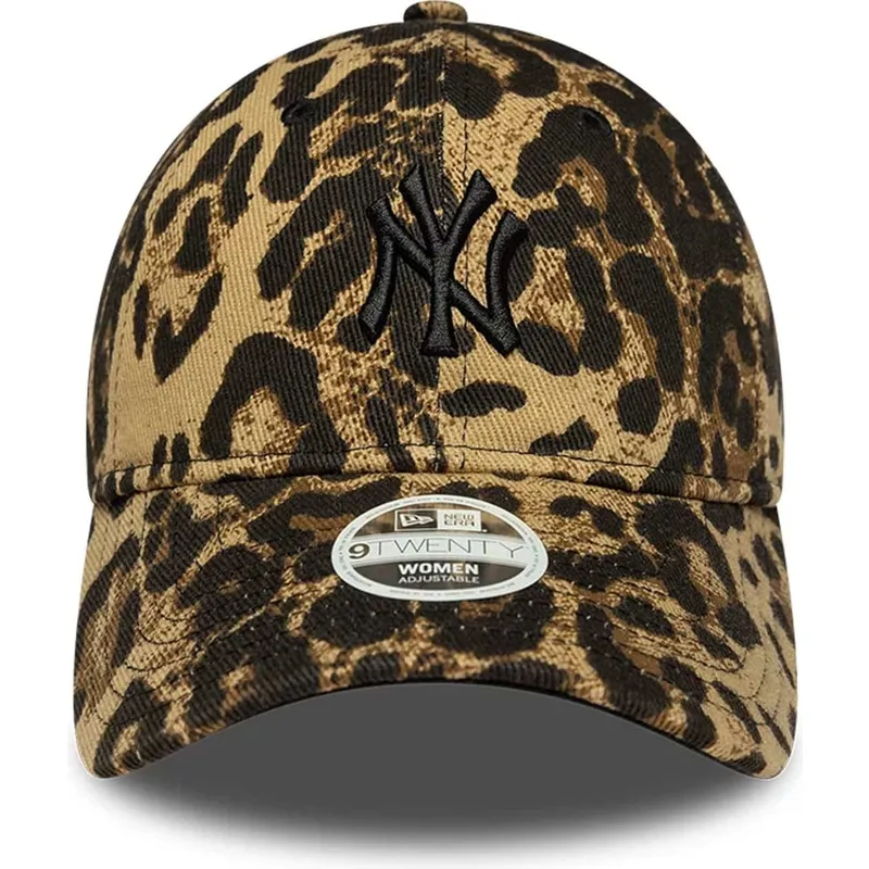 kepure-islenkta-leopardinis-reguliuojama-juostele-9twenty-leopard-new-york-yankees-mlb-new-era