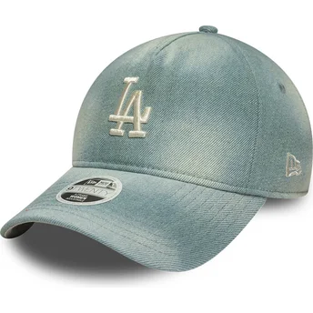 Cap išlenkta blue adjustable strap 9TWENTY A Frame Denim Los Angeles Dodgers MLB New Era