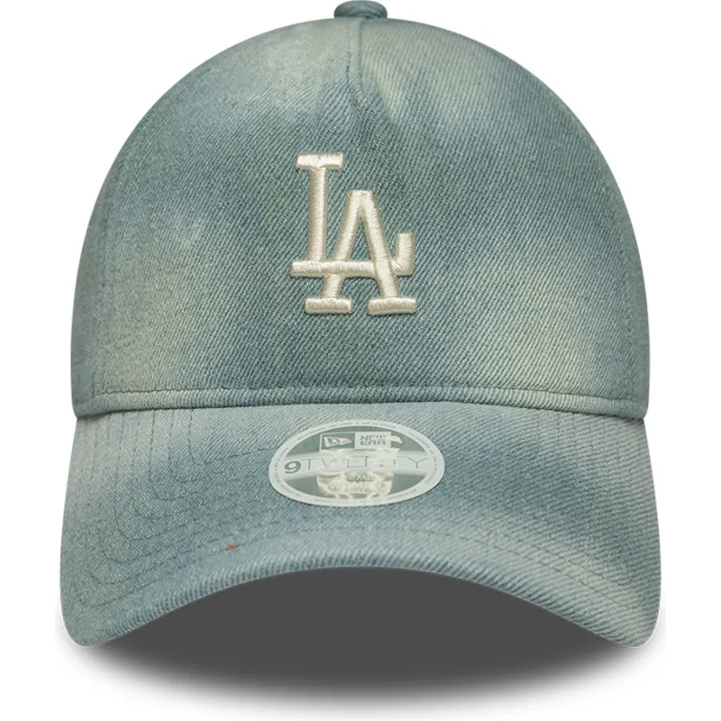 cap-islenkta-blue-adjustable-strap-9twenty-a-frame-denim-los-angeles-dodgers-mlb-new-era