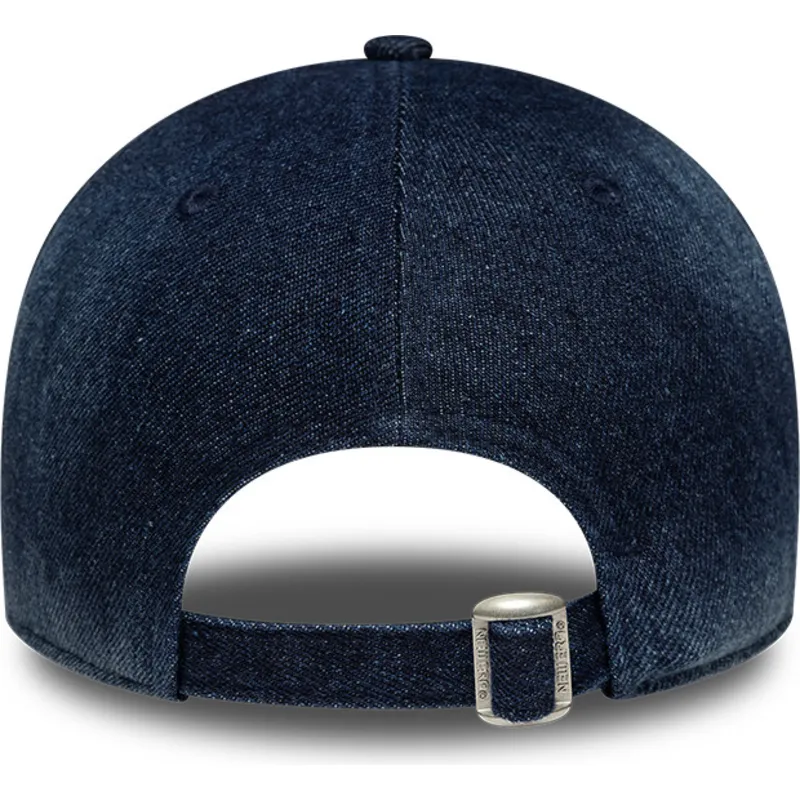 granatowa-zakrzywiona-czapka-regulowana-damska-9twenty-a-frame-denim-new-york-yankees-mlb-new-era