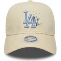 cap-islenkta-beige-snapback-9forty-a-frame-floral-los-angeles-dodgers-mlb-new-era