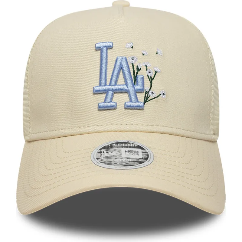 cap-islenkta-beige-snapback-9forty-a-frame-floral-los-angeles-dodgers-mlb-new-era