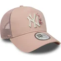 new-era-women-9forty-a-frame-floral-new-york-yankees-mlb-pink-trucker-hat