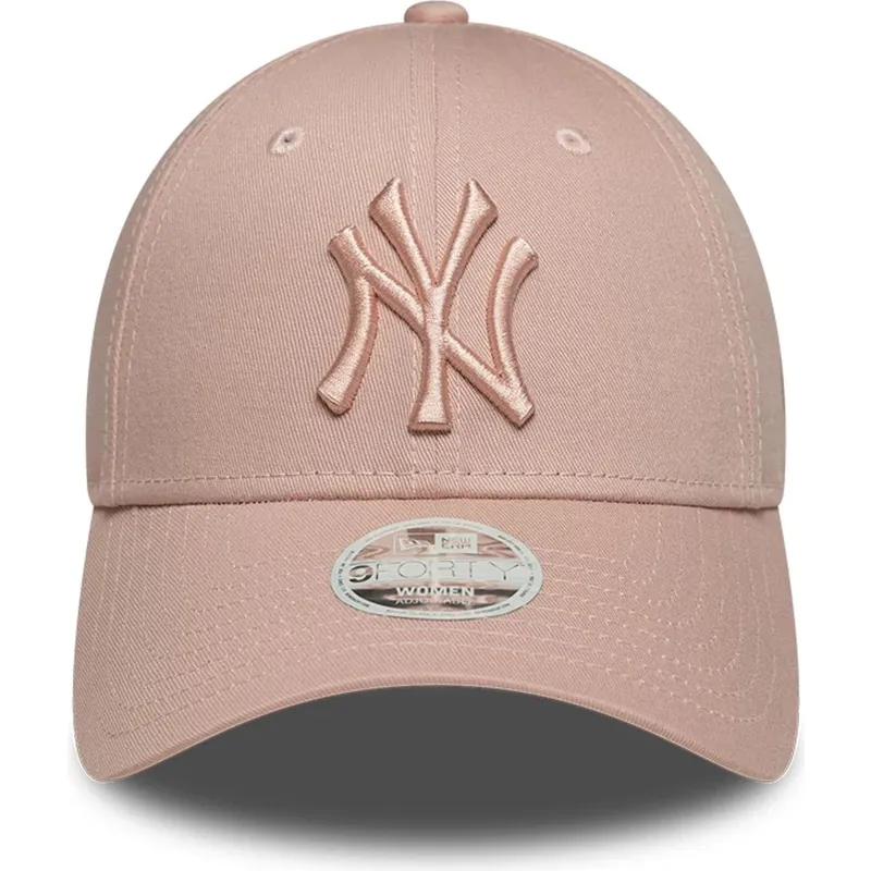 kepure-islenkta-rozine-reguliuojama-juostele-9forty-league-essential-new-york-yankees-mlb-new-era