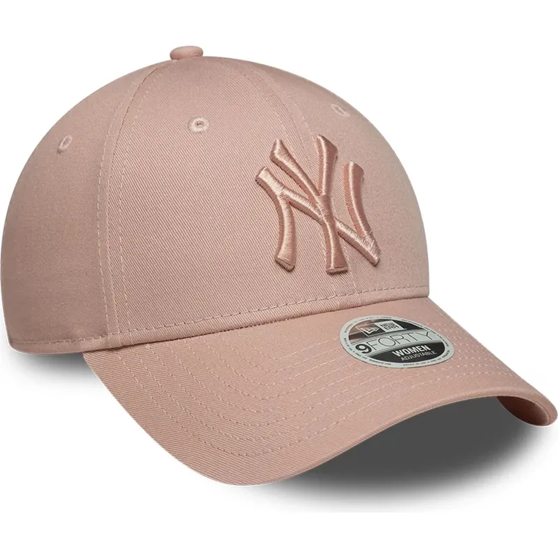 cap-islenkta-pink-adjustable-strap-9forty-league-essential-new-york-yankees-mlb-new-era