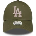 cap-islenkta-green-adjustable-strap-9forty-metallic-los-angeles-dodgers-mlb-new-era
