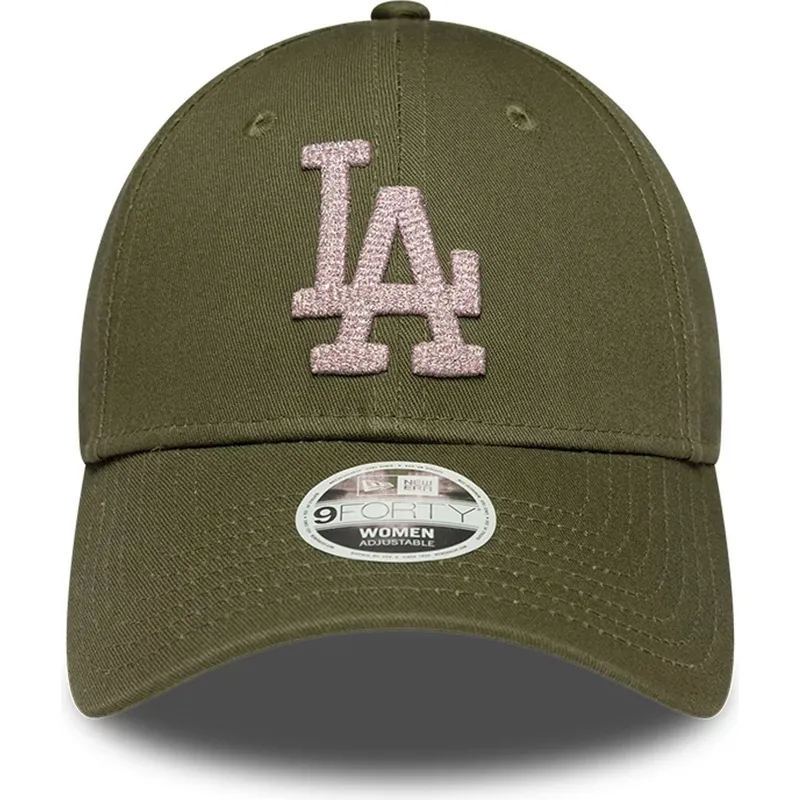 cap-islenkta-green-adjustable-strap-9forty-metallic-los-angeles-dodgers-mlb-new-era