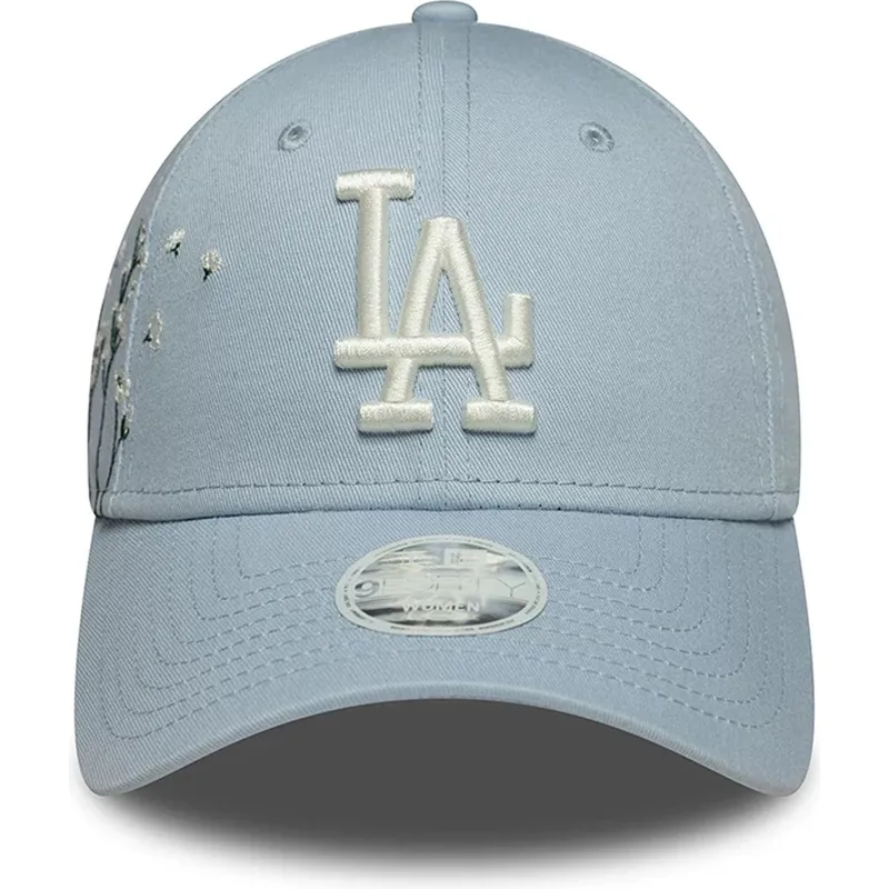 niebieska-regulowana-czapka-z-zakrzywionym-daszkiem-dla-kobiet-9forty-floral-icon-los-angeles-dodgers-mlb-new-era