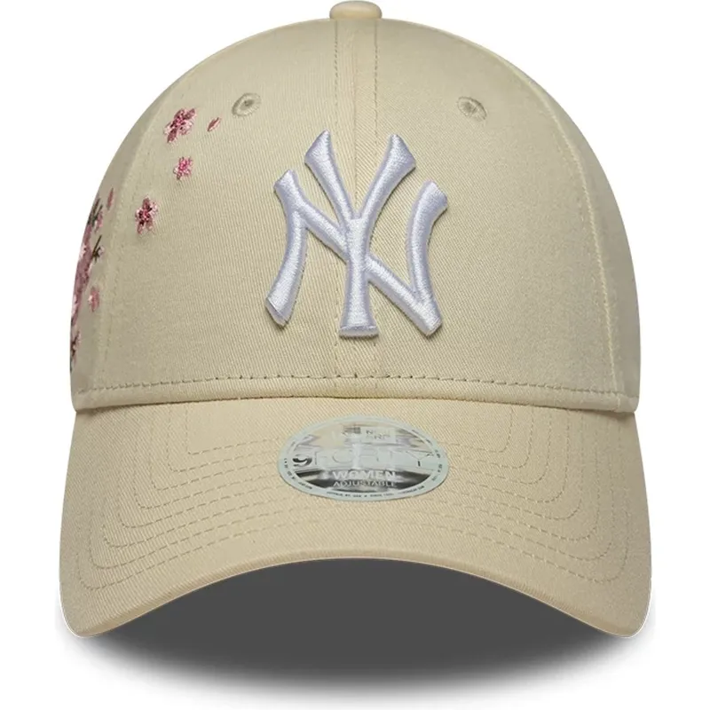 kepure-islenkta-smelio-reguliuojamas-9forty-floral-icon-side-new-york-yankees-mlb-new-era