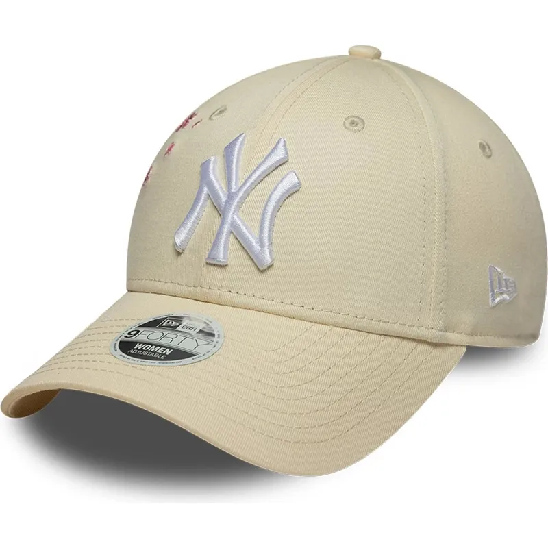 kepure-islenkta-smelio-reguliuojamas-9forty-floral-icon-side-new-york-yankees-mlb-new-era