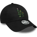 cap-islenkta-black-adjustable-strap-9forty-floral-infill-los-angeles-dodgers-mlb-new-era