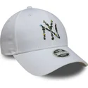 kepure-islenkta-balta-reguliuojama-juostele-9forty-floral-infill-new-york-yankees-mlb-new-era