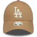 cap-islenkta-brown-adjustable-strap-9forty-linen-los-angeles-dodgers-mlb-new-era