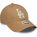 cap-islenkta-brown-adjustable-strap-9forty-linen-los-angeles-dodgers-mlb-new-era