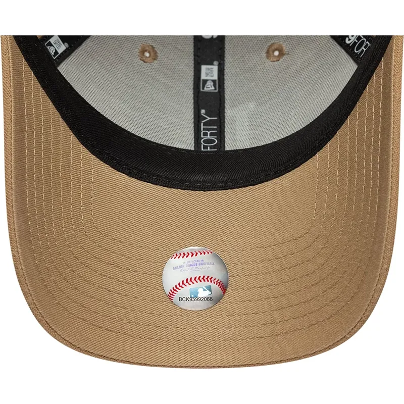 cap-islenkta-brown-adjustable-strap-9forty-linen-los-angeles-dodgers-mlb-new-era cap-islenkta-brown-adjustable-strap-9forty-linen-los-angeles-dodgers-mlb-new-era