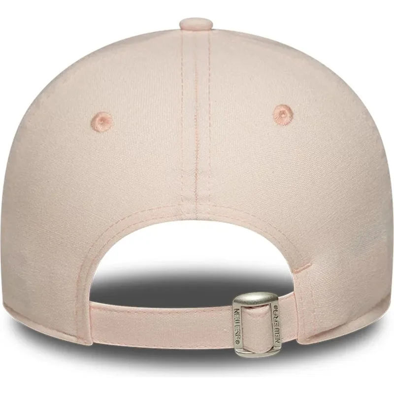 cap-islenkta-pink-adjustable-strap-claro-9forty-linen-new-york-yankees-mlb-new-era