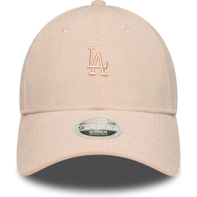 cap-islenkta-pink-adjustable-strap-9forty-mini-cord-los-angeles-dodgers-mlb-new-era