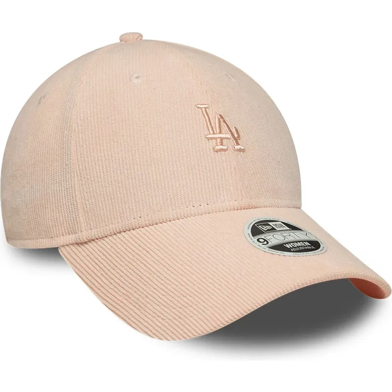 cap-islenkta-pink-adjustable-strap-9forty-mini-cord-los-angeles-dodgers-mlb-new-era