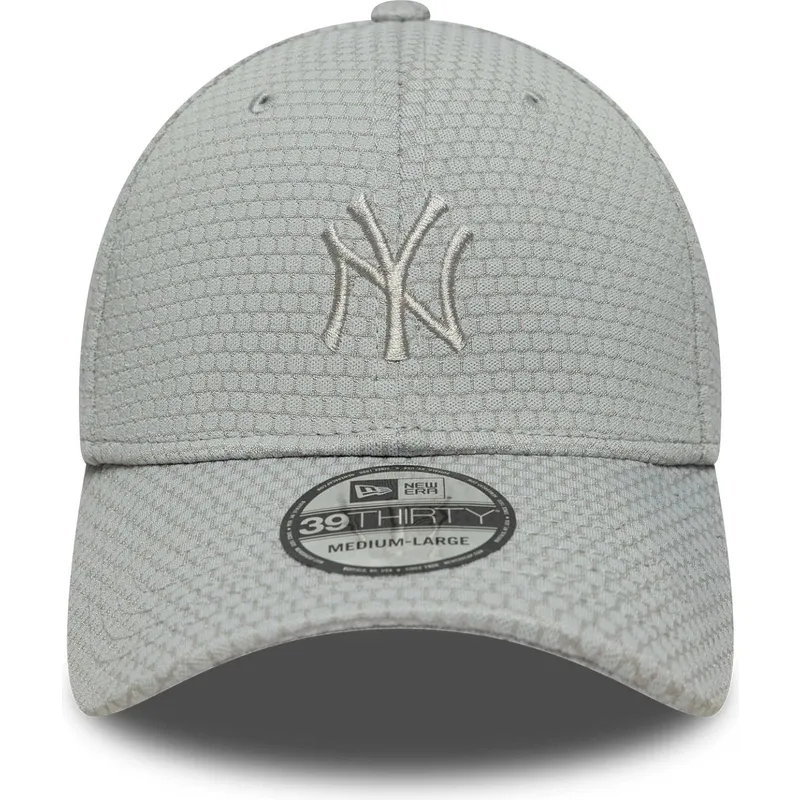 szara-dopasowana-czapka-z-zakrzywionym-daszkiem-39thirty-stretch-mesh-new-york-yankees-mlb-new-era
