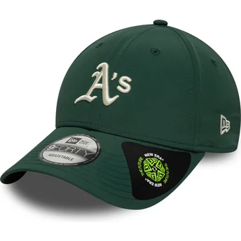 Kepurė išlenkta žalia reguliuojama juostelė 9FORTY Recycled Midi Oakland Athletics MLB New Era
