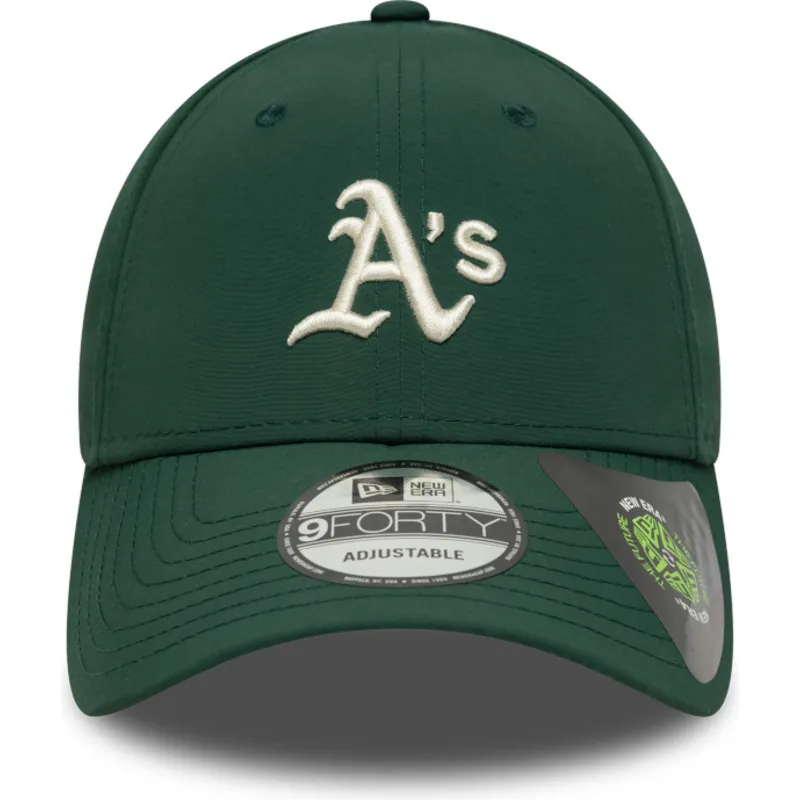 cap-islenkta-green-adjustable-strap-9forty-recycled-midi-oakland-athletics-mlb-new-era