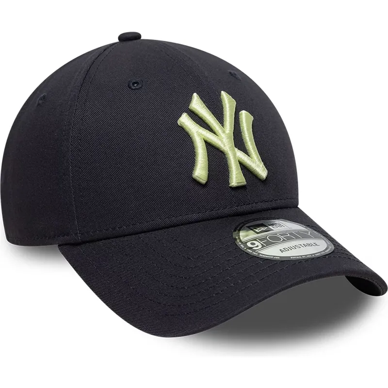 granatowa-zakrzywiona-czapka-regulowana-z-zoltym-logo-9forty-league-essential-new-york-yankees-mlb-new-era