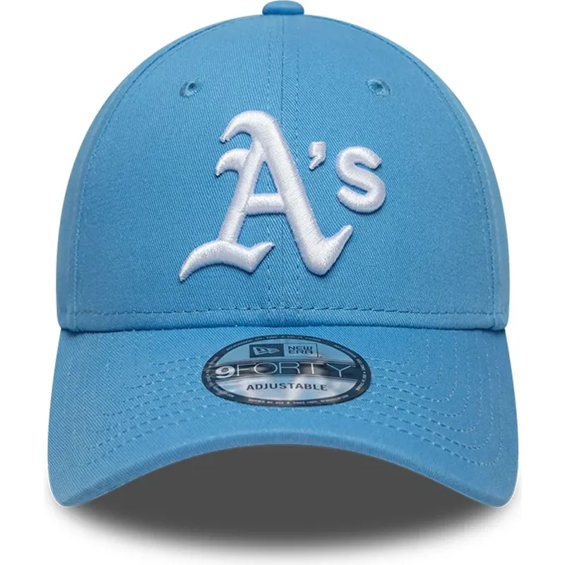 kepure-islenkta-melyna-reguliuojamas-9forty-league-essential-oakland-athletics-mlb-new-era