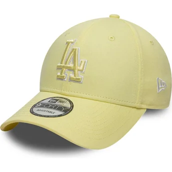 Cap išlenkta yellow adjustable strap 9FORTY Team Outline Los Angeles Dodgers MLB New Era