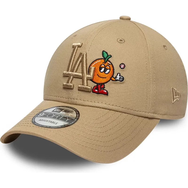 cap-islenkta-brown-adjustable-strap-9forty-tonal-icon-los-angeles-dodgers-mlb-new-era
