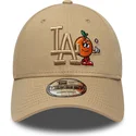 cap-islenkta-brown-adjustable-strap-9forty-tonal-icon-los-angeles-dodgers-mlb-new-era