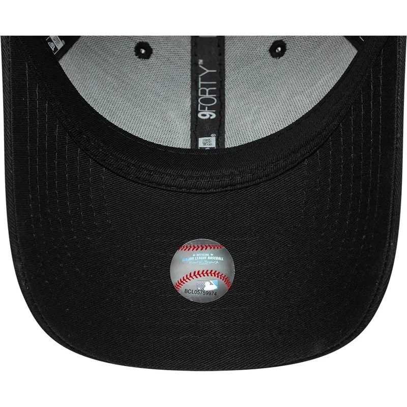 kepure-islenkta-juoda-reguliuojama-juostele-9forty-tonal-icon-new-york-yankees-mlb-new-era