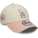 kepure-islenkta-smelio-reguliuojama-juostele-rosa-rosa-9forty-world-series-patch-los-angeles-dodgers-mlb-new-era
