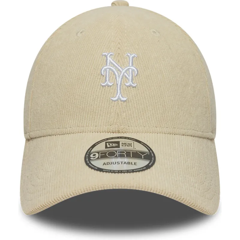 cap-islenkta-beige-adjustable-strap-9forty-soft-cord-new-york-mets-mlb-new-era cap-islenkta-beige-adjustable-strap-9forty-soft-cord-new-york-mets-mlb-new-era