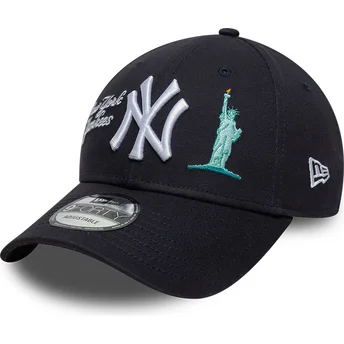 Cap išlenkta navy blue adjustable strap 9FORTY City Icon New York Yankees MLB New Era