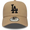 cap-islenkta-brown-snapback-negro-e-frame-league-essential-los-angeles-dodgers-mlb-new-era