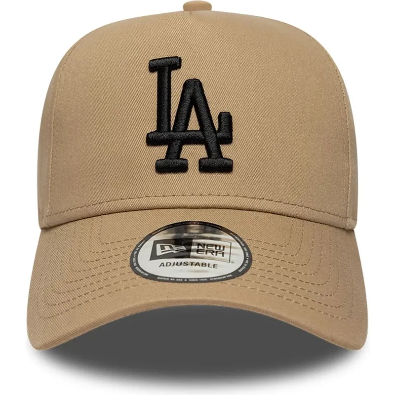 cap-islenkta-brown-snapback-negro-e-frame-league-essential-los-angeles-dodgers-mlb-new-era