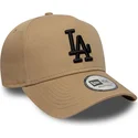 cap-islenkta-brown-snapback-negro-e-frame-league-essential-los-angeles-dodgers-mlb-new-era