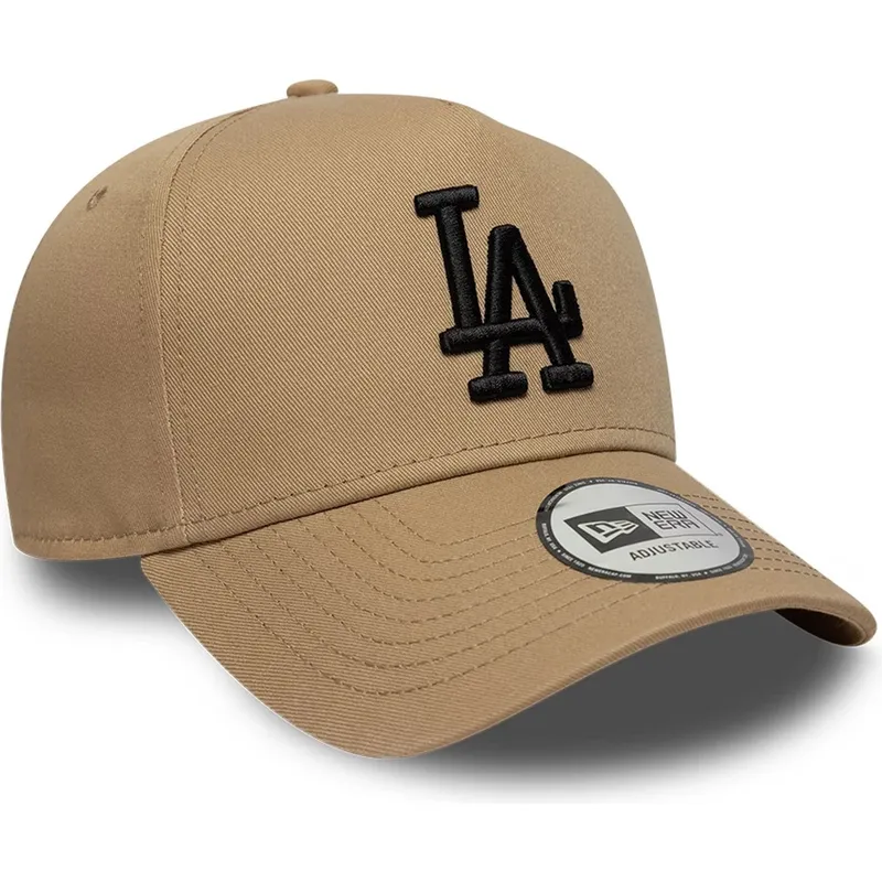 brazowa-czapka-z-daszkiem-snapback-z-czarnym-logo-e-frame-league-essential-los-angeles-dodgers-mlb-new-era
