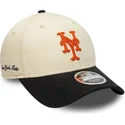 cap-islenkta-beige-snapback-9forty-m-crown-side-script-new-york-mets-mlb-new-era