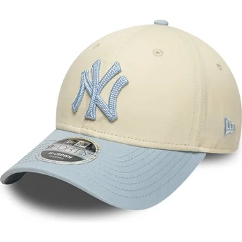 Cap išlenkta beige snapback 9FORTY M-Crown Side Script New York Yankees MLB New Era