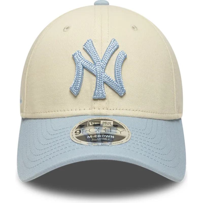 czapka-z-zakrzywionym-daszkiem-bezowo-niebieska-snapback-z-niebieskim-logo-9forty-m-crown-side-script-new-york-yankees-mlb-new-e