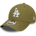 cap-islenkta-green-snapback-9forty-m-crown-linen-los-angeles-dodgers-mlb-new-era
