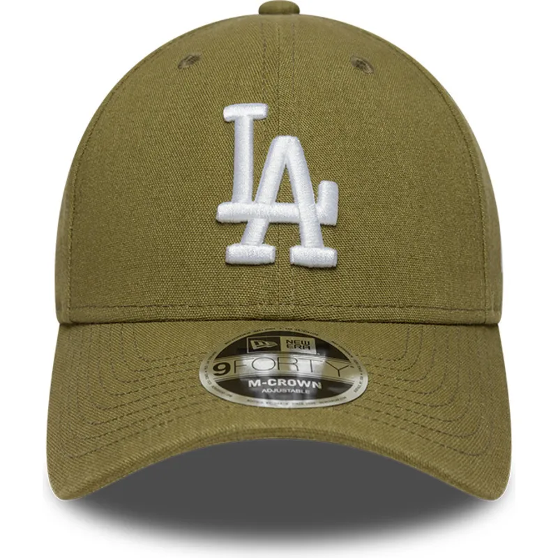 zielona-czapka-z-zakrzywionym-daszkiem-snapback-9forty-m-crown-linen-los-angeles-dodgers-mlb-new-era