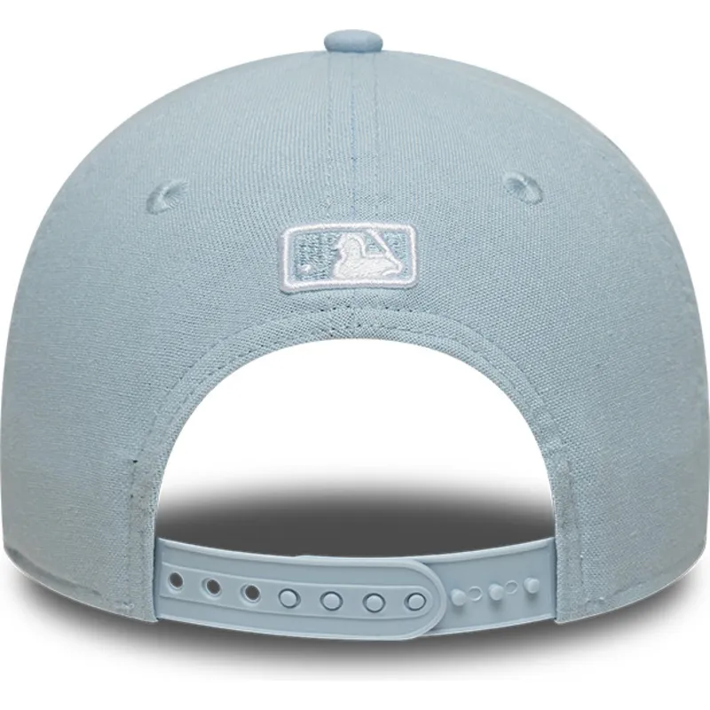 new-era-curved-brim-9forty-m-crown-linen-new-york-mets-mlb-light-blue-snapback-cap