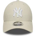 cap-islenkta-beige-snapback-9forty-m-crown-linen-new-york-yankees-mlb-new-era