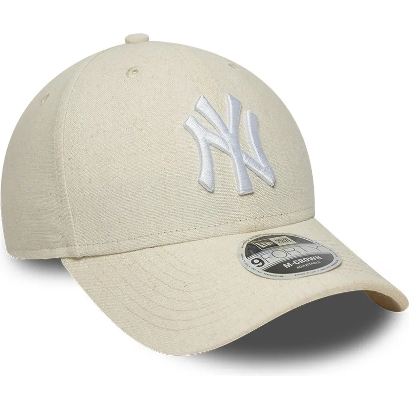 cap-islenkta-beige-snapback-9forty-m-crown-linen-new-york-yankees-mlb-new-era