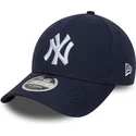 cap-islenkta-navy-blue-snapback-9forty-m-crown-linen-new-york-yankees-mlb-new-era