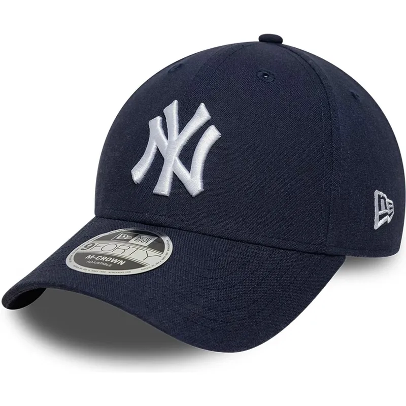 cap-islenkta-navy-blue-snapback-9forty-m-crown-linen-new-york-yankees-mlb-new-era