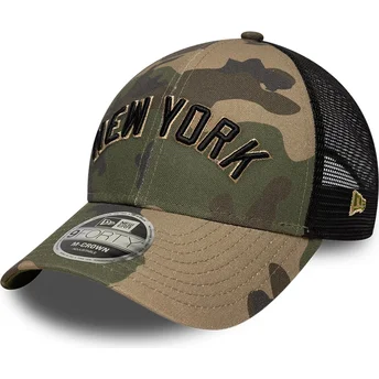 Cap išlenkta camouflage snapback 9FORTY M-Crown Wordmark New York Yankees MLB New Era